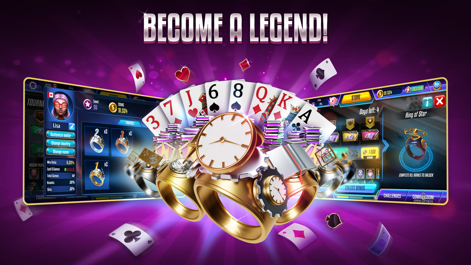 Gin Rummy Legends Ahoy Games